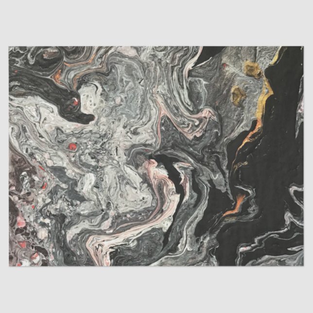 Achat-Flüssigkeits-Marmor Seidenpapier (Vorderseite)