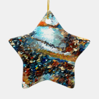 Achat Geode abstrakt Keramik Ornament