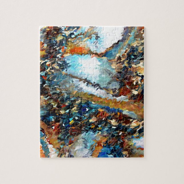 Achat Geode abstrakt Puzzle (Vertikal)