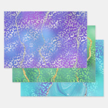 Achat-Leopardenprint mit Glitter und Edelstein-Tön