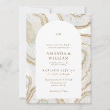 Achat-Quarz-Hintergrund Hochzeitseinladung
