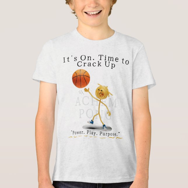 Achempong BB - Game On; Zeit zum Aufholen Tri-Blend Shirt (Vorderseite)