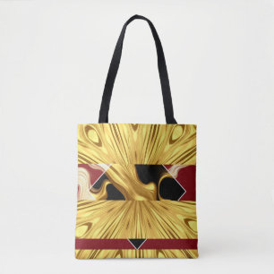 Achempong Designer-Tasche: Crimson & Gold Opulente