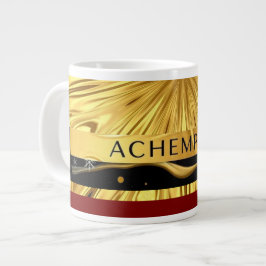 Achempong Designer Trinkware: Crimson & Gold Opule Jumbo-Tasse