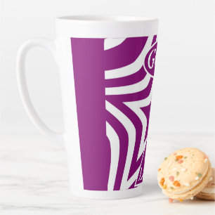 Achempong God is Liebe Star Deep Lila Milchtasse