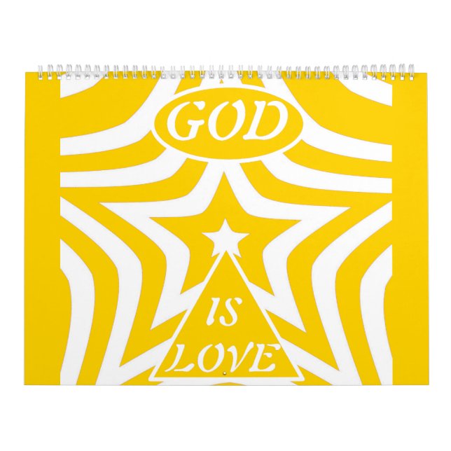 Achempong God Is Love Star Cyber Yellow Monthly  Kalender (Titelbild)