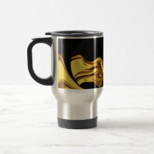 Achempong Opulent Liquid Gold Schwarz Monochrom C Reisebecher