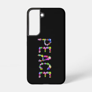 Achempong Peace Love Statement Lebendige Typogra Samsung Galaxy Hülle