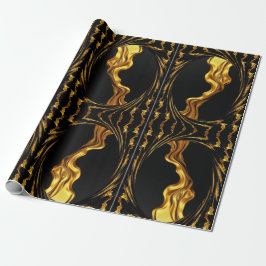 Achempong Zazzle: Luxury Swirl Abstract Art Gift W Geschenkpapier