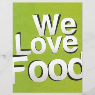 Achempong Zazzle: "Wir lieben Essen" Fettes Grafik