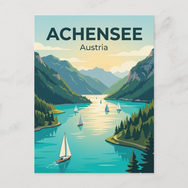 Achensee Österreich Postkarte (Vorderseite)