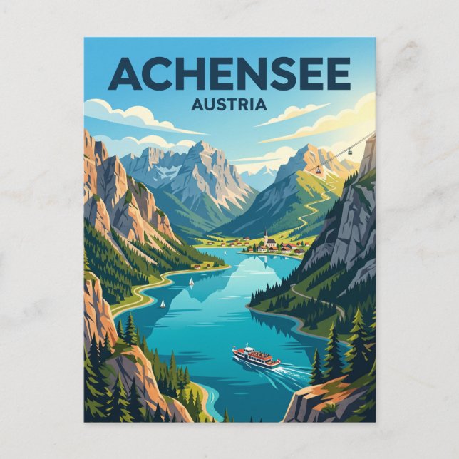 Achensee Österreich Postkarte (Vorderseite)