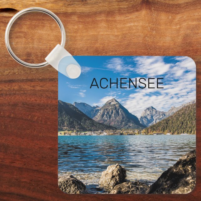 Achensee Tirol Retro Austria Holiday Souvenir Schlüsselanhänger (Vorderseite)