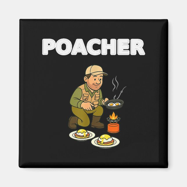Acher Fishing Tee Fishing Gift Hunting Gift Funny  Magnet (Vorne)