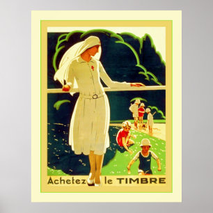 Achetez Le Timbre ~ Vintager französischer Weltkri Poster