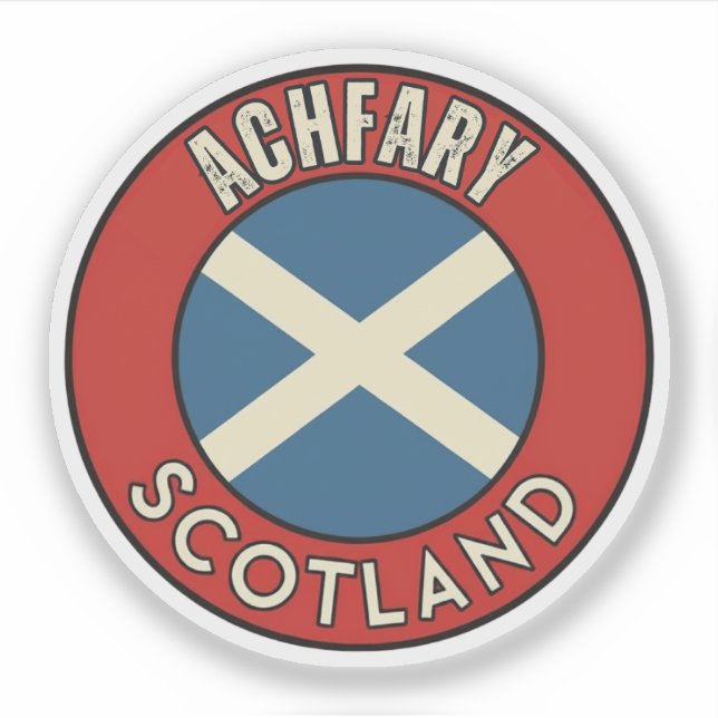 Achfary, Schottland Aufkleber (Vorderseite)