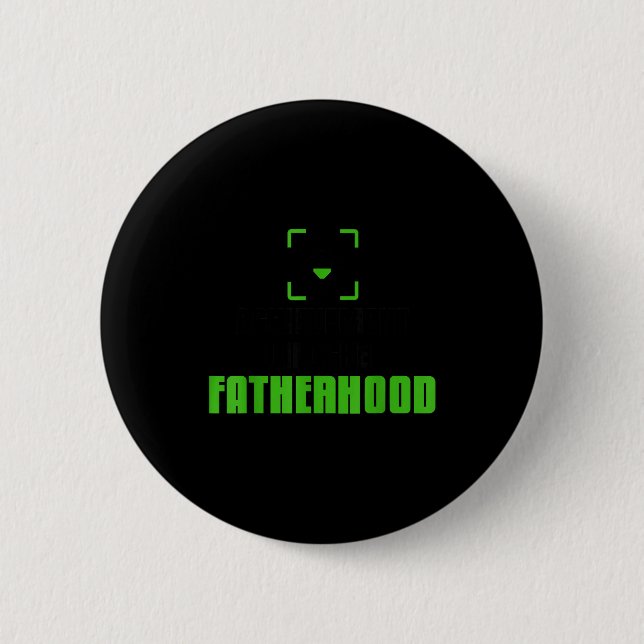 Achievement Unlocked Fatherhood Gamer Video Games  Button (Vorderseite)