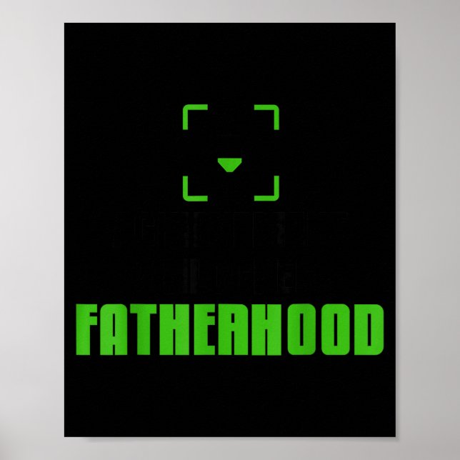 Achievement Unlocked Fatherhood Gamer Video Games  Poster (Vorne)