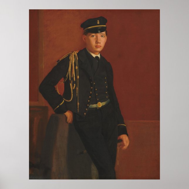 Achille De Gas in Uniform - Edgar Degas Fine Art Poster (Vorne)