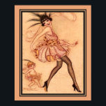 Achille Mauzan, Art Deco, Vie Parisienne Poster<br><div class="desc">Cupid and showgirl,  Art Deco,  Druck von Achille Mauzan für Vie Parisienne</div>