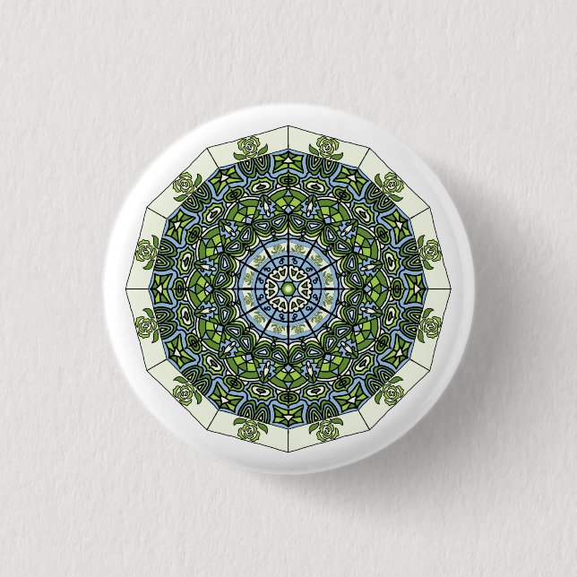 Achillean Mandala Button (Vorderseite)