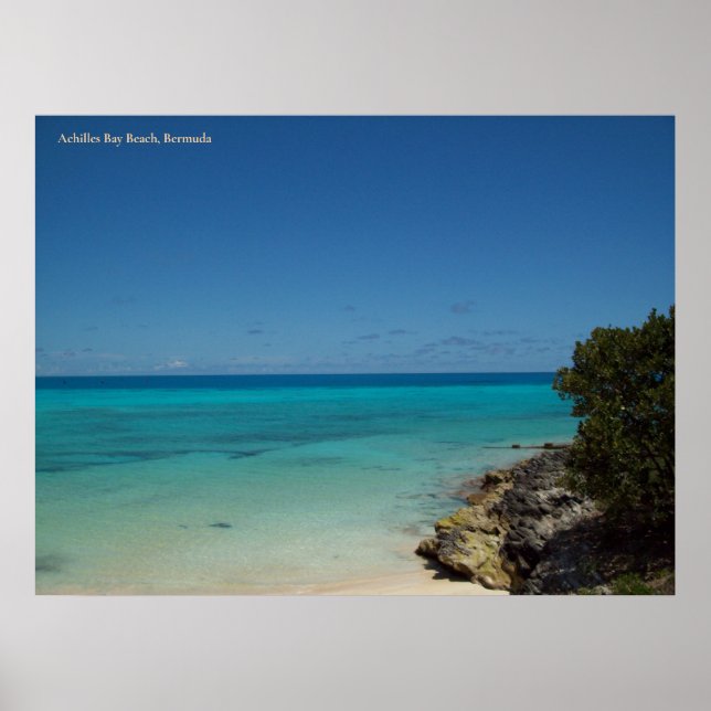 Achilles Bay Beach, Bermuda Poster (Vorne)