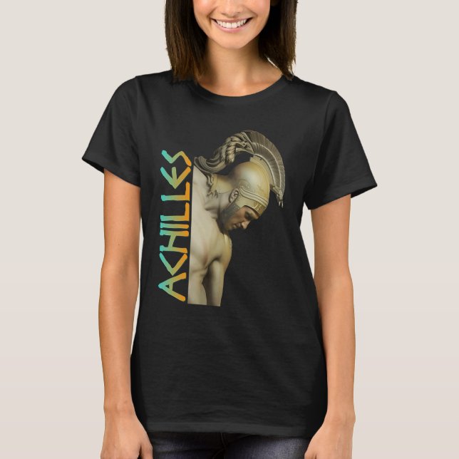 Achilles Griechischer Krieger T-Shirt (Vorderseite)