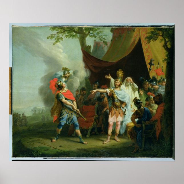 Achilles hat einen Streit mit Agamemnon, 1776 Poster (Vorne)