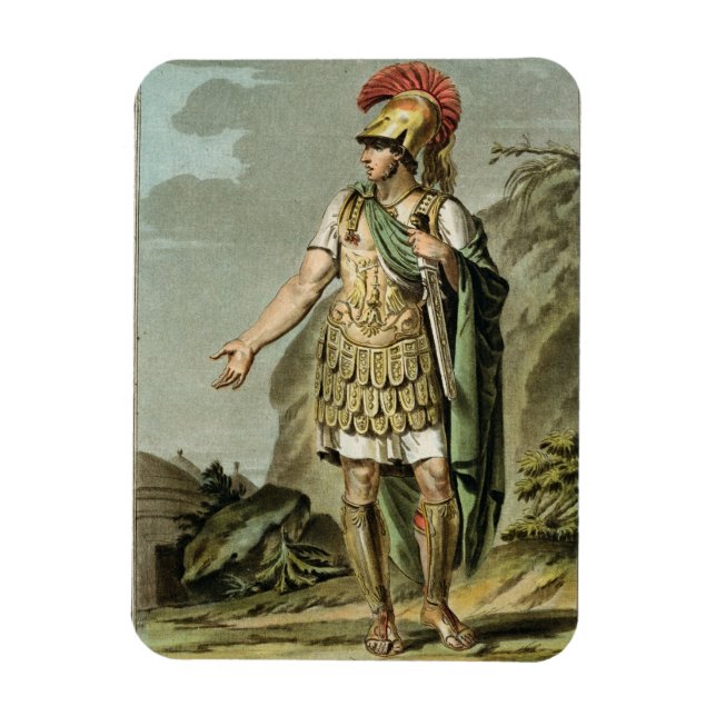 Achilles in der Rüstung, Kostüm für "Iphigenia in  Magnet (Vertikal)