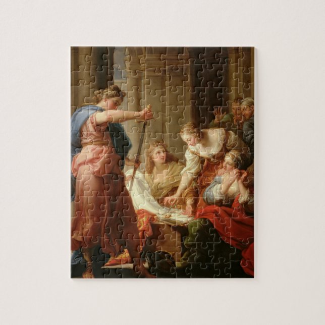 Achilleus am Gericht von König Lycomedes mit Puzzle (Vertikal)