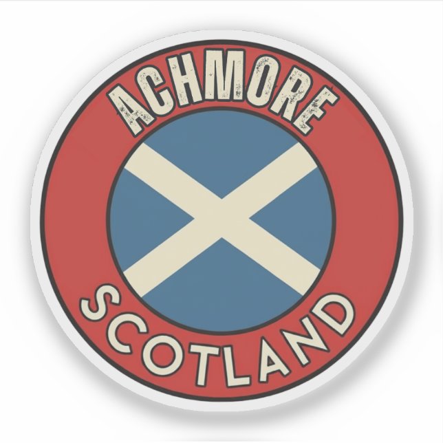 Achmore, Schottland Aufkleber (Vorderseite)