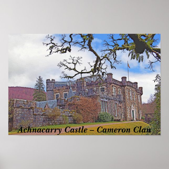 Achnacarry Castle Scotland - Cameron Clan Poster (Vorne)