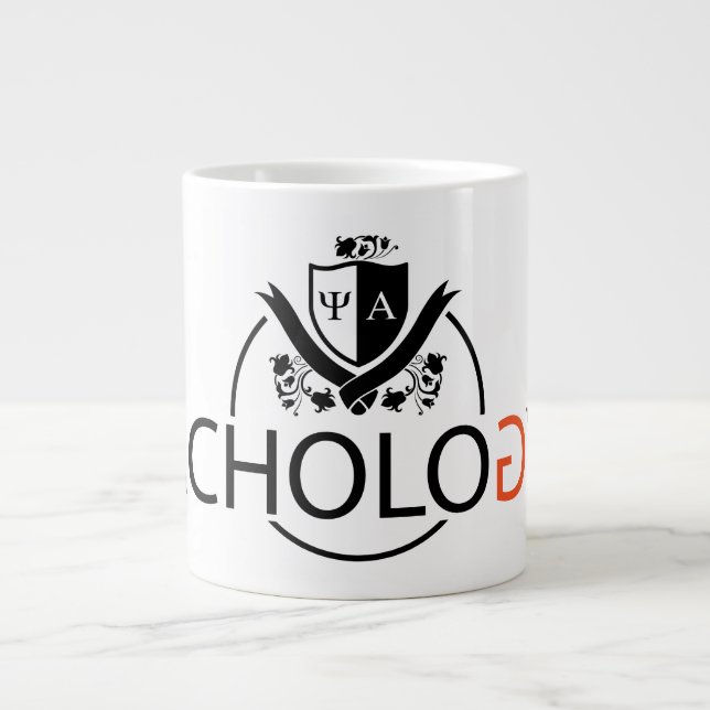 Achologie-Tasse - weiß Jumbo-Tasse (Vorderseite)