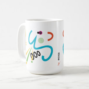 Achoo Abstrakt Moderne Kunst Retro Tasse