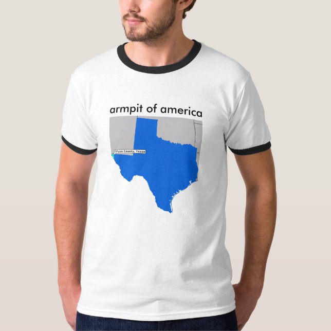Achselhöhle von Amerika El Paso Texas T-Shirt (Vorderseite)