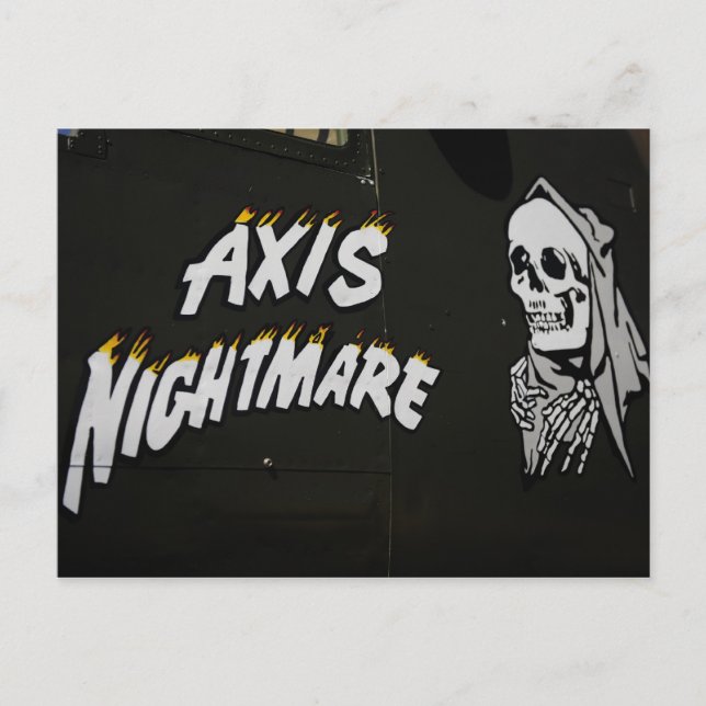 Achsen-Albtraum Postkarte (Vorderseite)