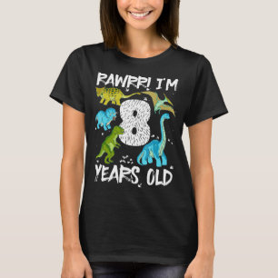 Acht 8 Jahre BDay 8 Jahre alt Geburtstag Dinosauri T-Shirt