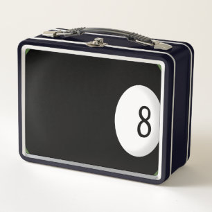 Acht Ball Billiard Theme Lunch Box
