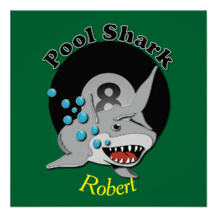 Acht Ball genanntes Pool Shark Poster