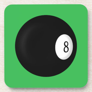Acht Ball Poltisch Square Untersetzer
