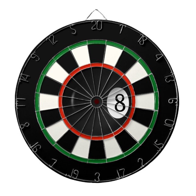Acht Ball Pool Custom Game Dart Boards Dartscheibe (vorne)