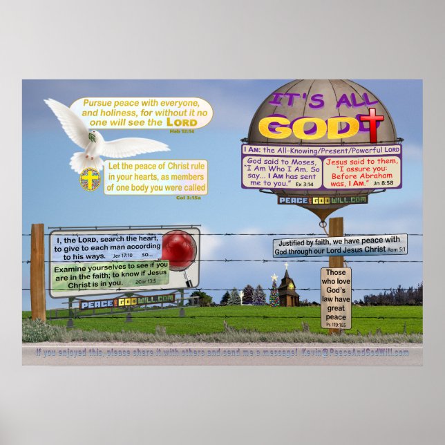 Acht Bibelverse zum Leben! Poster (Vorne)