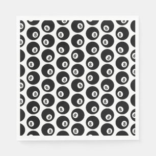 Acht Billard-Billard-Muster CUSTOM-FARBE Serviette