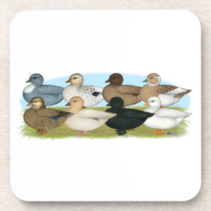 Acht Call Ducks Getränkeuntersetzer