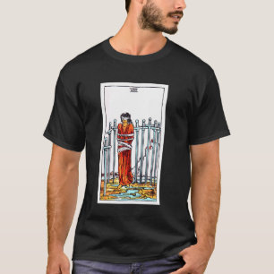 Acht der Schwerter Vintage Tarotkarte - Rider Wait T-Shirt