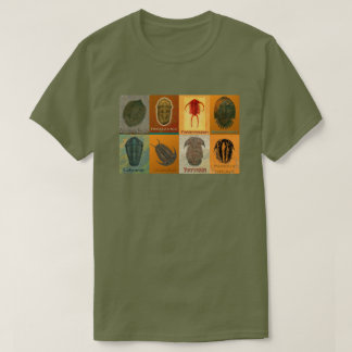 Acht fossile Trilobiten T-Shirt