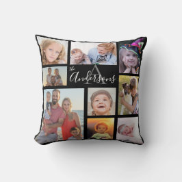 Acht Foto der Monogram-Familie individuell Kissen