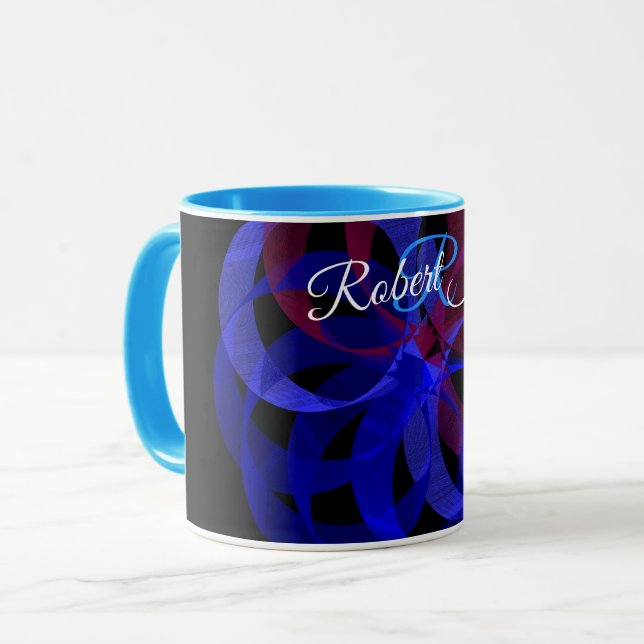 Acht geometrische Kaffeetasse (Vorderseite Links)