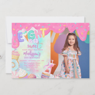 Acht ist so süß einladung