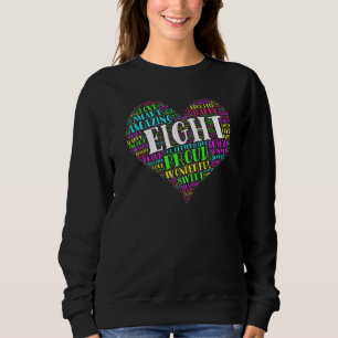 Acht Jahre alt 8. Geburtstag Herztypografie Sweatshirt